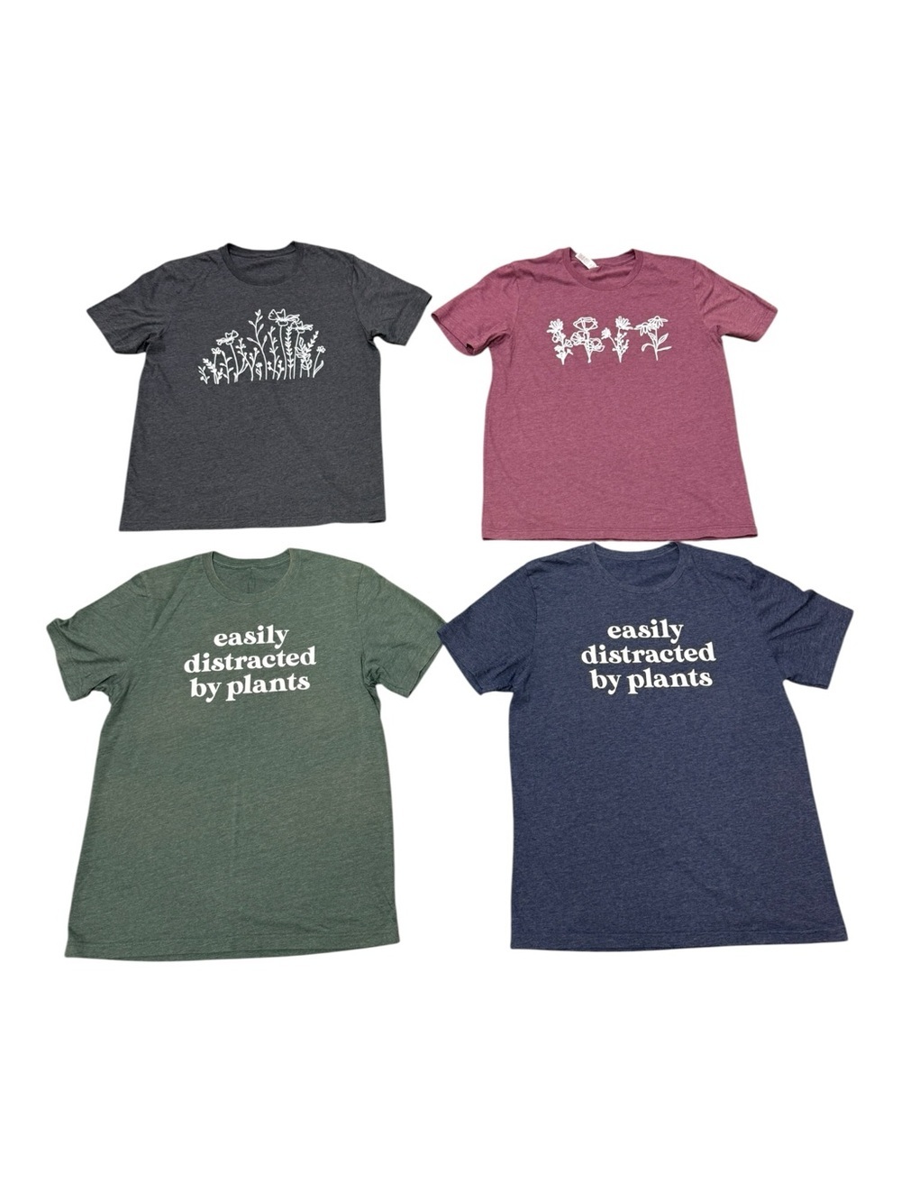 Botanical Graphic Tee Bundle | Gardening T-Shirt | Plant & Flower Lover  - Large